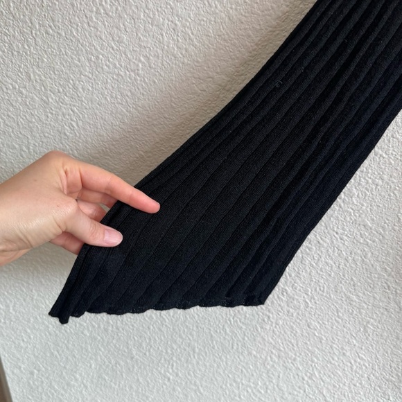 Muche Muchette Womens One Size Flared Sleeve Ribbed Boho Blouse Festival Grunge - Picture 7 of 10